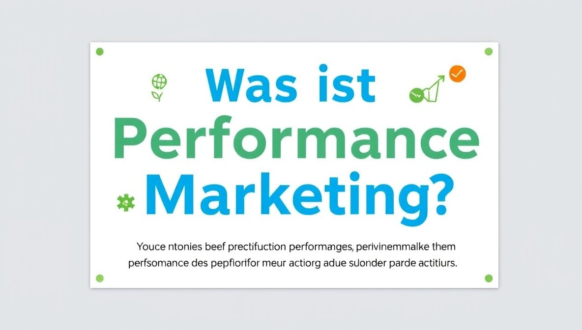 was ist performance marketing